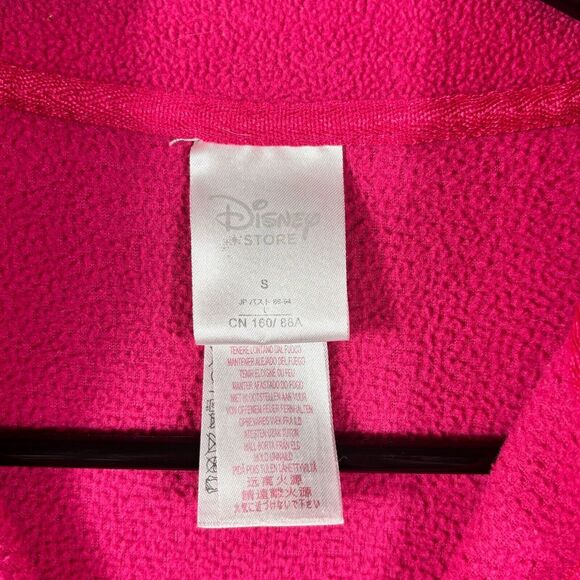 Disney Store Pink Minnie Mouse 1/4 Zip Fleece Pullover Small Cozy Winter Sweater - Picture 2 of 7